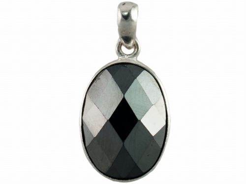 VERSIL wisior cyrkonia czarna 18 mm SREBRO 0,925