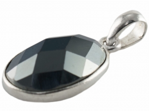 VERSIL wisior cyrkonia czarna 18 mm SREBRO 0,925