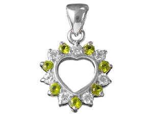 VERSIL wisior serce cyrkonie cyrkonia SREBRO 0,925