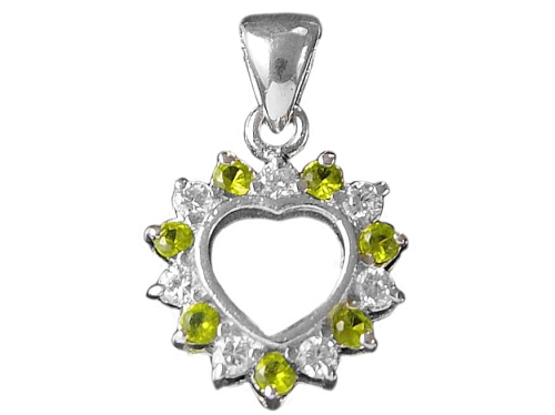 VERSIL wisior serce cyrkonie cyrkonia SREBRO 0,925