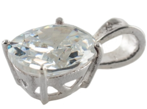 VERSIL wisior cyrkonia crystal 12 mm SREBRO 0,925