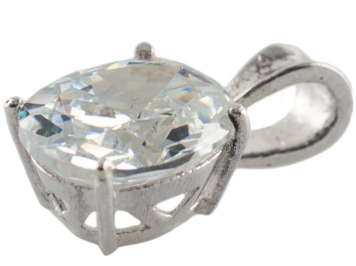 VERSIL wisior cyrkonia crystal 12 mm SREBRO 0,925