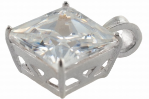 VERSIL wisior cyrkonia crystal 10 mm SREBRO 0,925