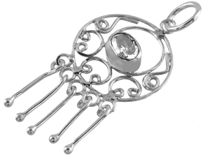 VERSIL wisior wisiorek cyrkonia ażur SREBRO 0,925