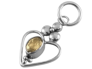 VERSIL wisior serce ażur cyrkonia SREBRO 0,925