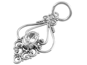 VERSIL wisior wisiorek cyrkonia ażur SREBRO 0,925