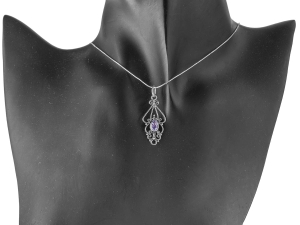 VERSIL wisior wisiorek cyrkonia ażur SREBRO 0,925