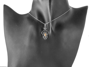 VERSIL wisior wisiorek cyrkonia ażur SREBRO 0,925