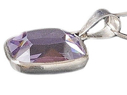 VERSIL wisior cyrkonia 14 mm fiolet SREBRO 0,925