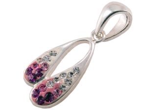 VERSIL wisior wisiorek cyrkonie Swarovski SREBRO 925