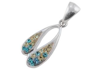 VERSIL wisior wisiorek cyrkonie Swarovski SREBRO 925