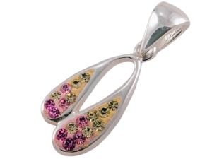 VERSIL wisior wisiorek cyrkonie Swarovski SREBRO 925