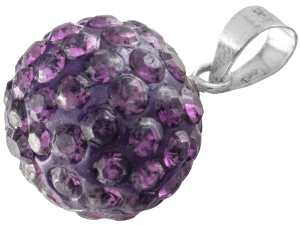 VERSIL wisior kulka Swarovski 12 mm SREBRO 925
