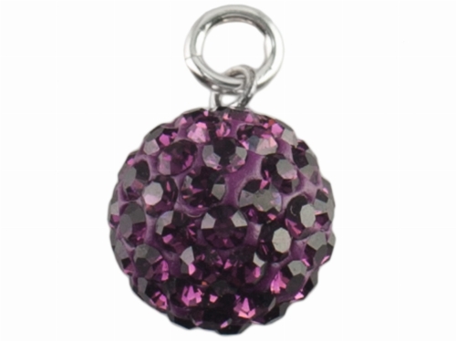 VERSIL wisior kulka Swarovski 12 mm SREBRO 925