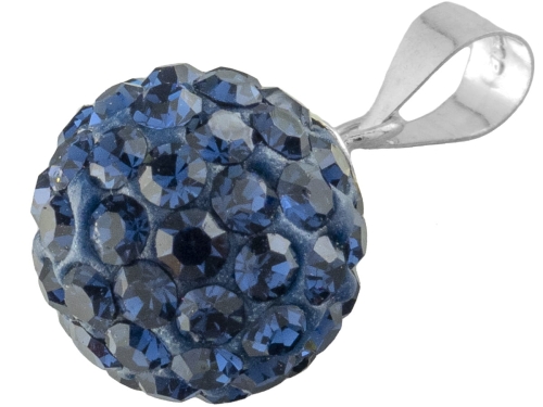 VERSIL wisior kulka Swarovski 10 mm SREBRO 925