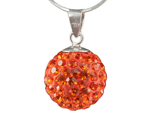 VERSIL wisior kulka Swarovski 10 mm SREBRO 925