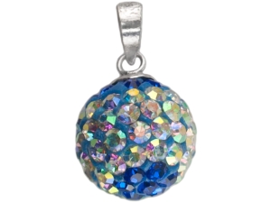VERSIL wisior kulka Swarovski 10 mm SREBRO 925
