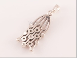 Wisior z szafirami i markazytami srebro 0,925