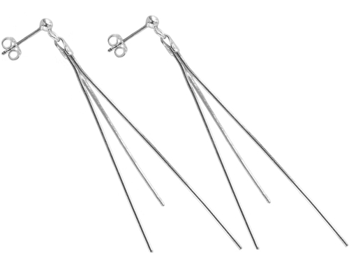 Kolczyki wiszące łańcuszki SREBRO 0,925