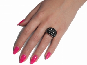 Pierścionek cyrkonie Swarovski SREBRO 0,925