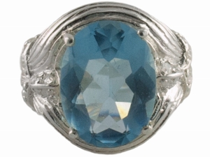 Pierścionek duża cyrkonia 16 mm SREBRO 925