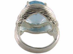 Pierścionek duża cyrkonia 16 mm SREBRO 925