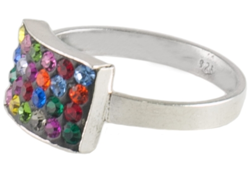 Pierścionek cyrkonie Swarovski SREBRO 0,925