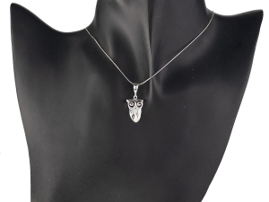 Wisior wisiorek opal sowa sówka SREBRO 925