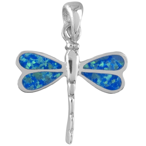 Wisior wisiorek opal motyl SREBRO 925