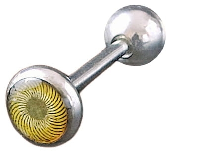 Kolczyk język logo iluzja stal 316 L