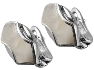 kolczyki masa perłowa SREBRO 925