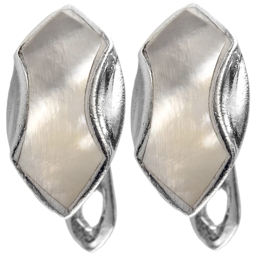 kolczyki masa perłowa SREBRO 925