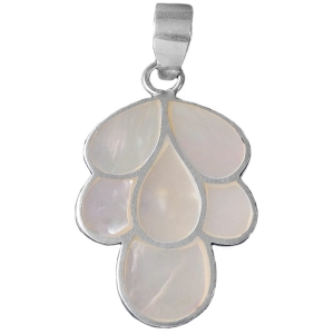 wisior muszla masa perłowa SREBRO 925