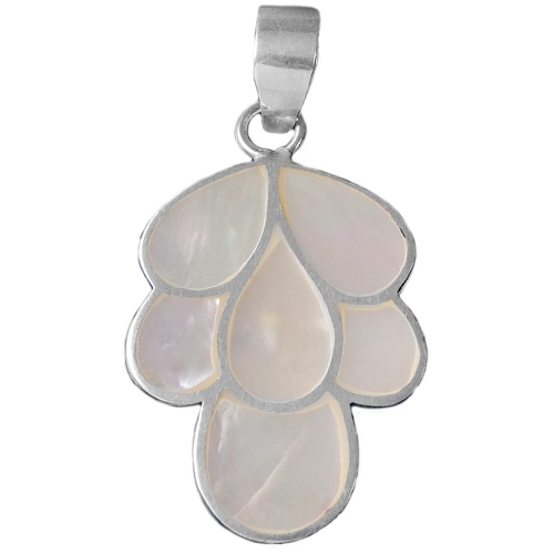 wisior muszla masa perłowa SREBRO 925