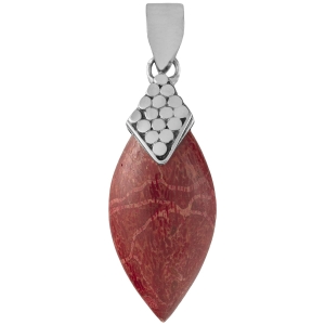 Wisior koralowiec naturalny SREBRO 925