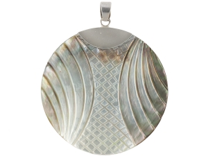 wisiorek muszla naturalna SREBRO 0,925