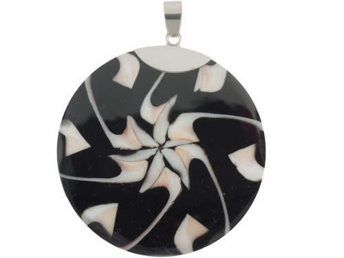 wisiorek muszla duża Bali SREBRO 0,925