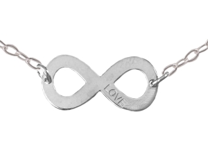 Naszyjnik gwiazd 'celebrytka' - nieskończoność 'LOVE'. Srebro 0,925. Łańcuszek 38 - 120 cm do wyboru. Srebro 0,925.